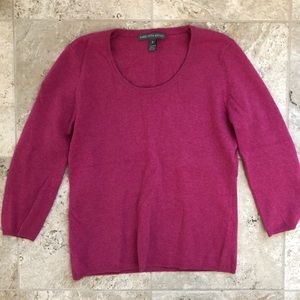 Saks cashmere scoop neck sweater